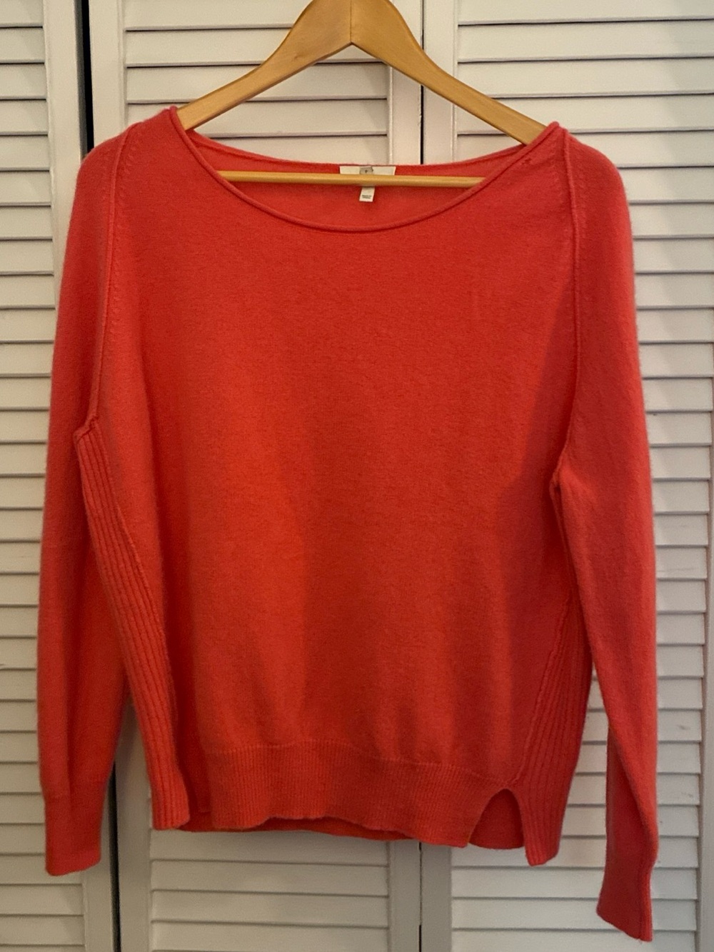 Joie Coral Scoop Neck Lightweight Sweater